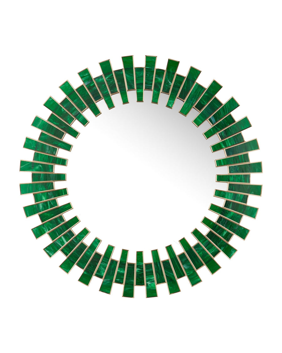 Wall Mirrors Glasdele Emerald Round Mirror