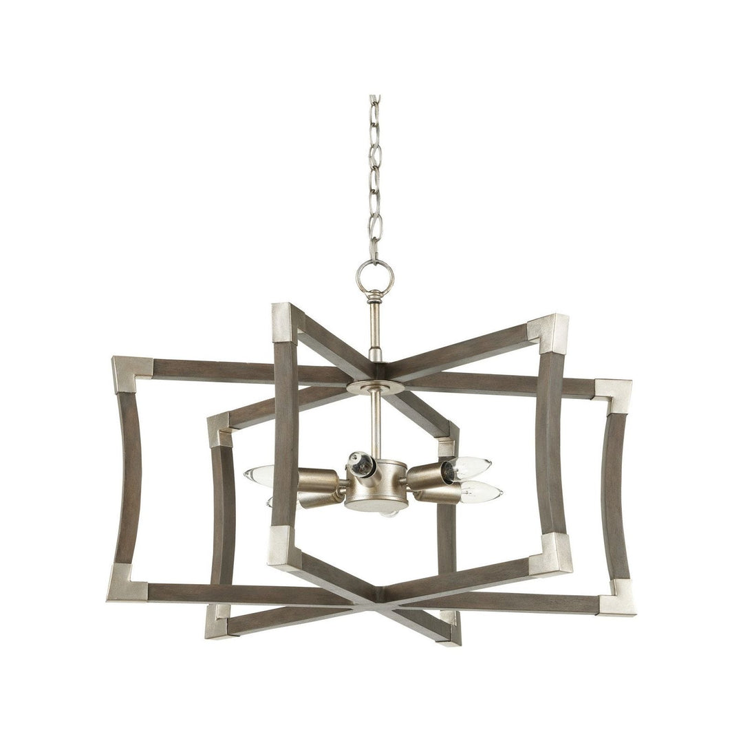 Bastian Small Gray Semi-Flush Mount