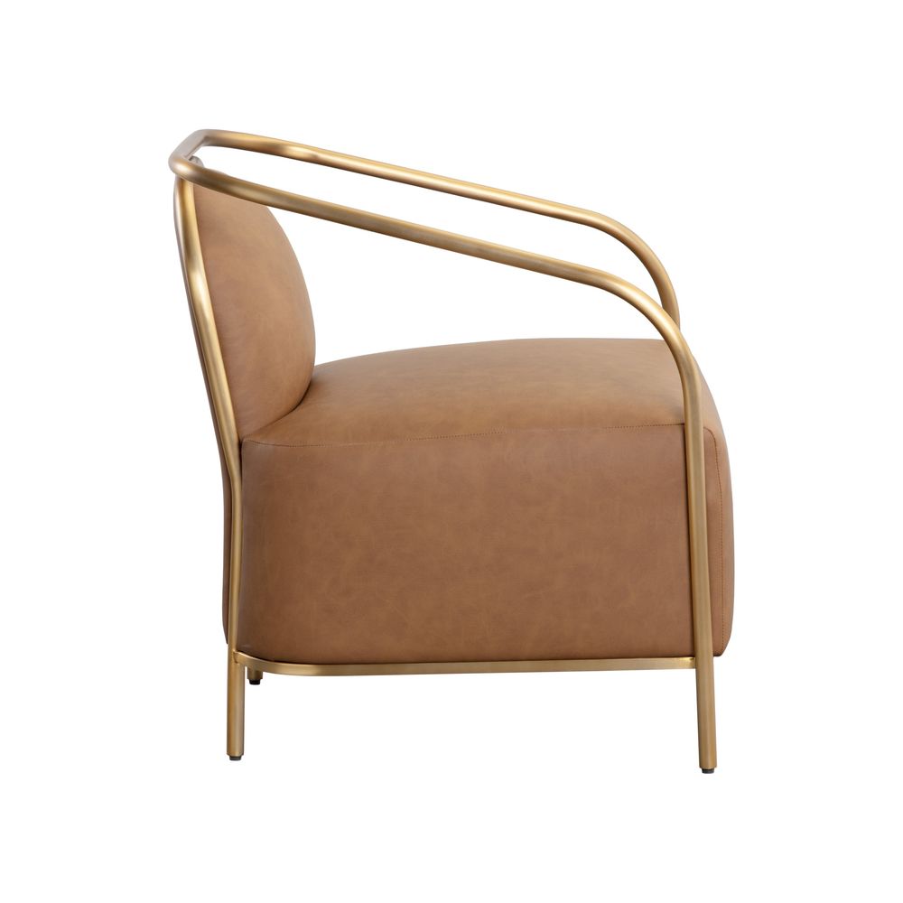 Lounge Chairs Cicero Lounge Chair - Milliken Cognac