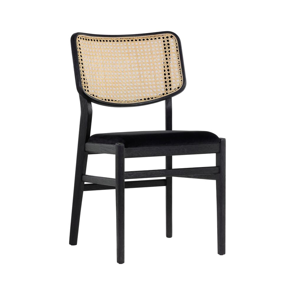 Dining Chairs Annex Dining Chair - Abbington Black / Natural - 2pc Min 2pc Increments Required