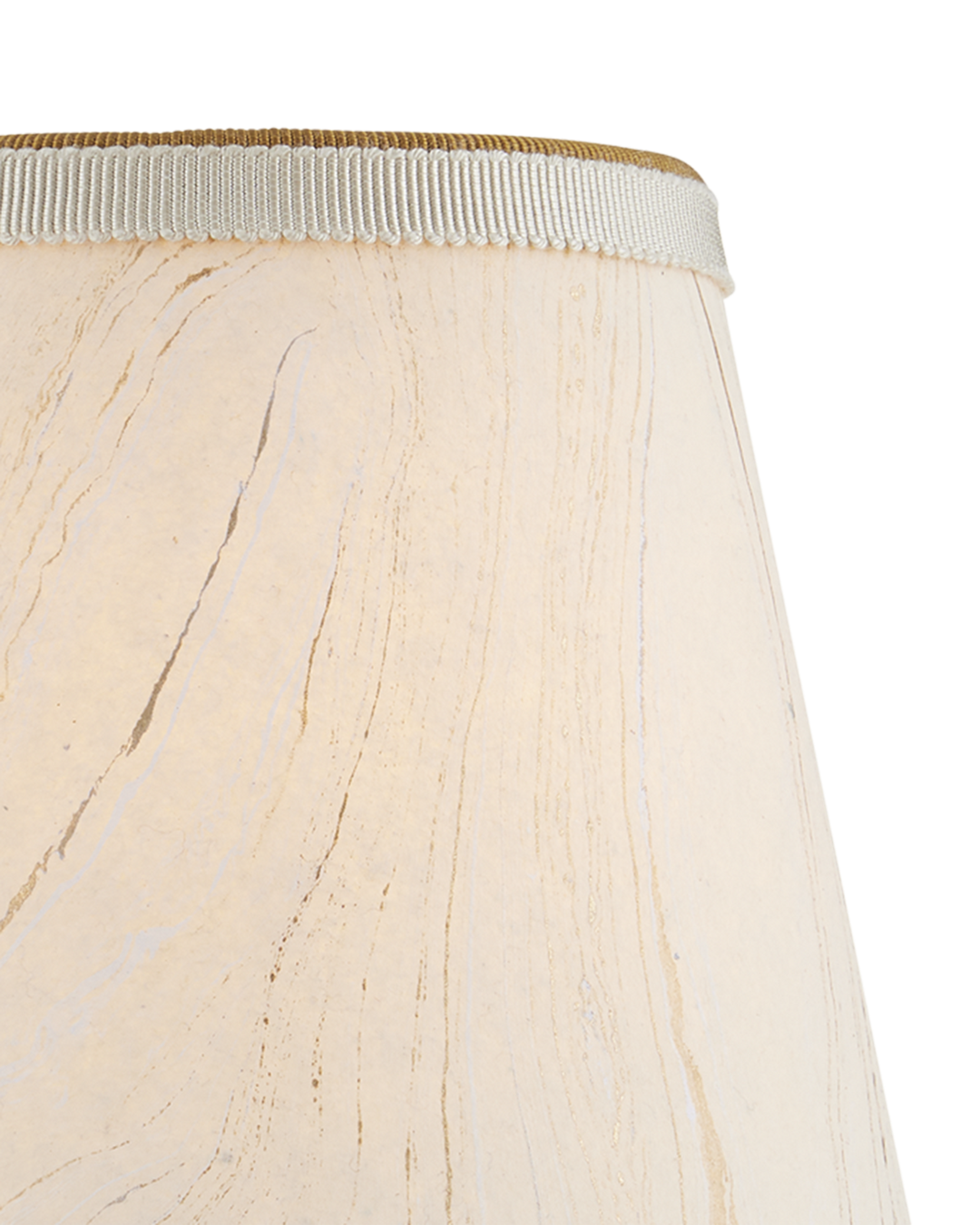 Marble Cream Paper Tapered Chandelier Shade