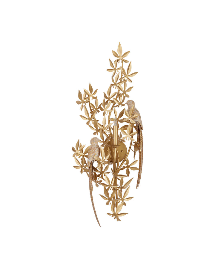 Aviary Gold Wall Sconce