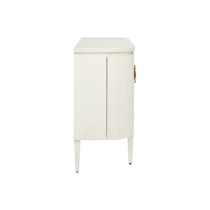 Briallen White Demi-Lune Cabinet