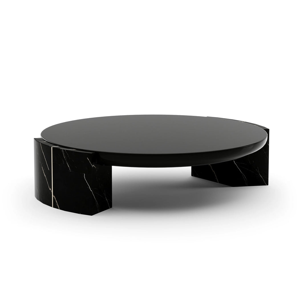 Overlap Round Cocktail Table Dark - image 2