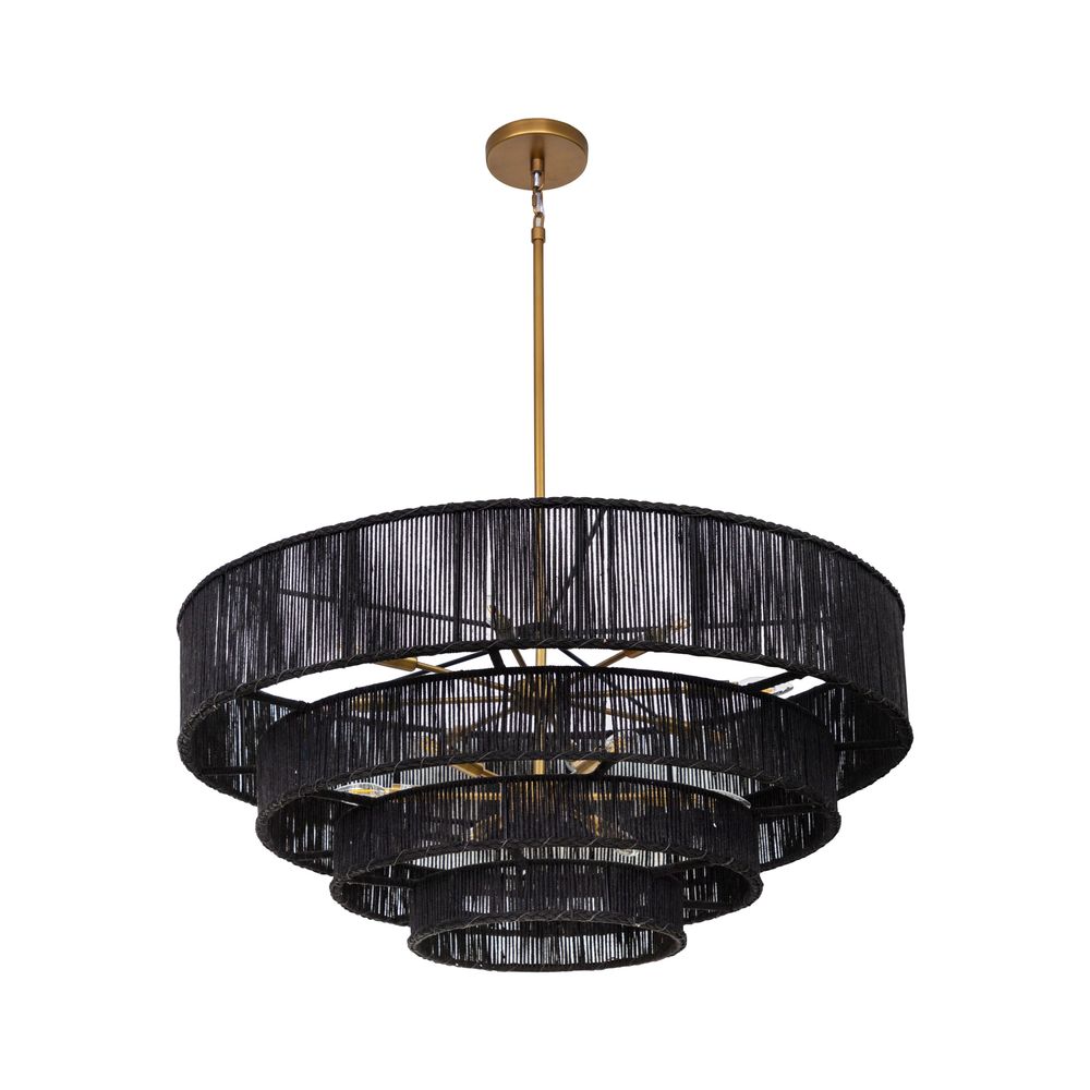 Chandeliers Lumina Chandelier - Black Jute