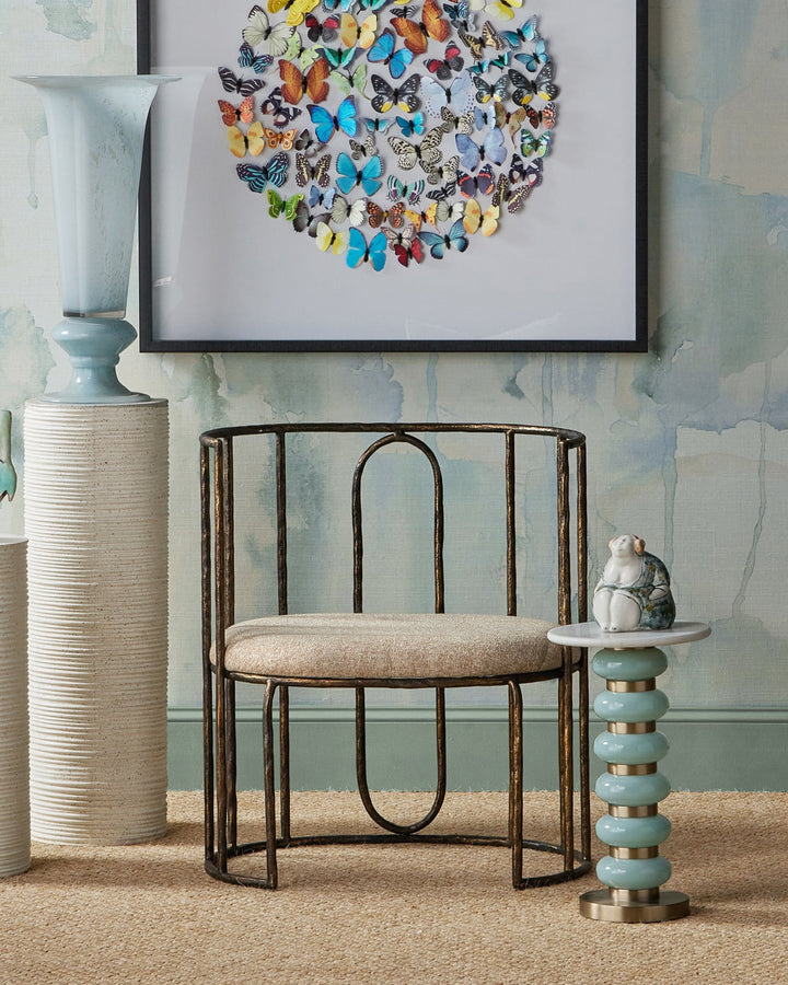 Side Tables Lambent Turquoise Drinks Table