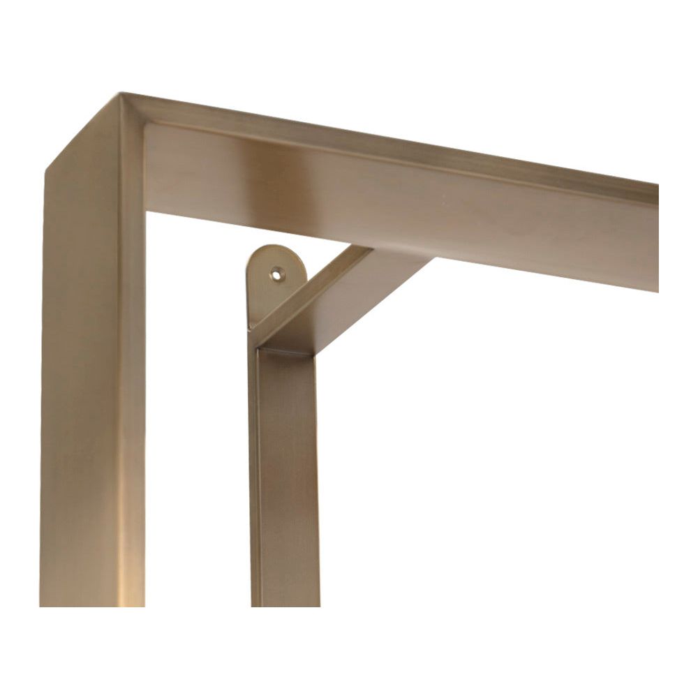 Dalton Bookcase - Antique Brass - Black