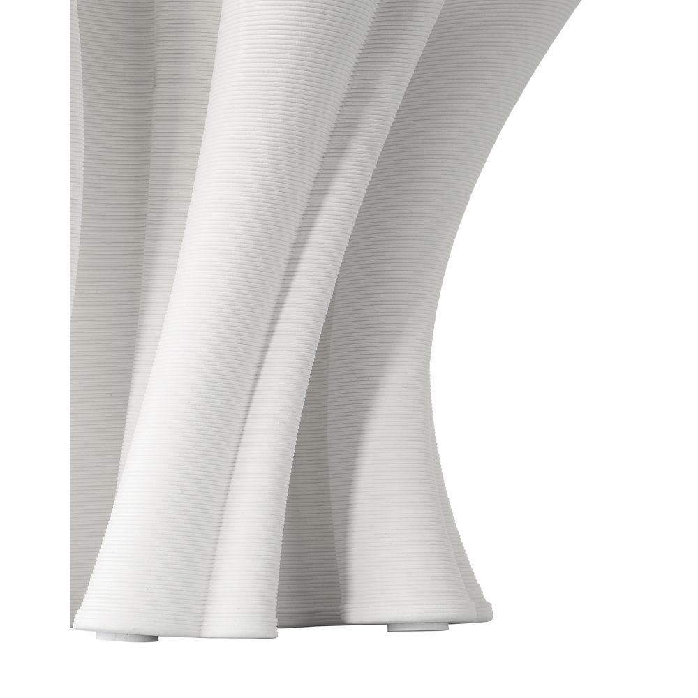 Vases Godet Twist White Vase
