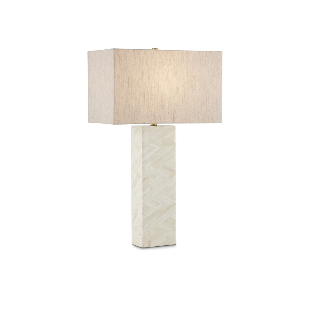 Elegy White Table Lamp