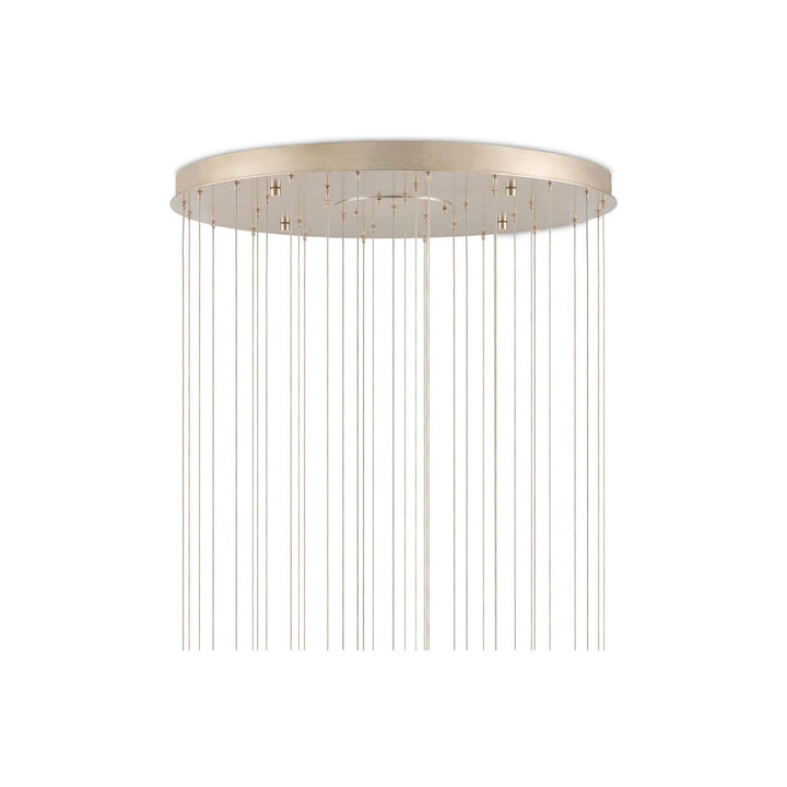 Glace White 36-Light Round Multi-Drop Pendant