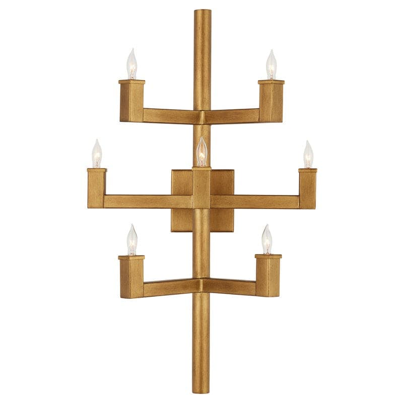 Andre Brass Wall Sconce-Currey-CURY-5000-0252-Wall Lighting-1-France and Son