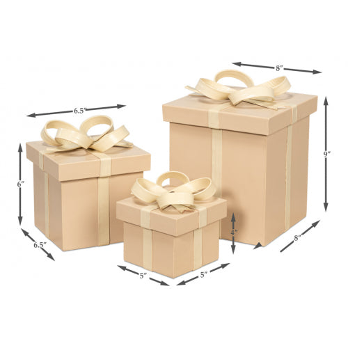 Ferrell Leather Holiday Boxes S/3 Navy