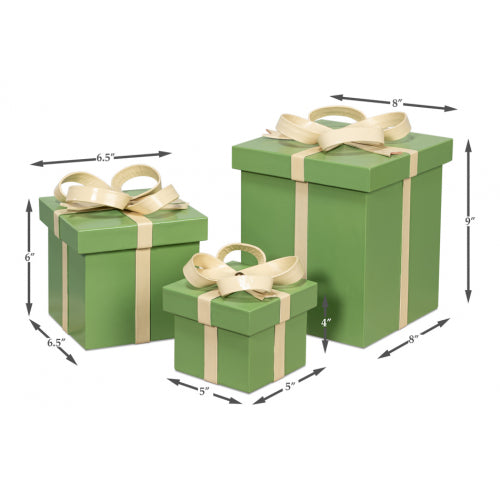 Ferrell Leather Holiday Boxes S/3 Navy
