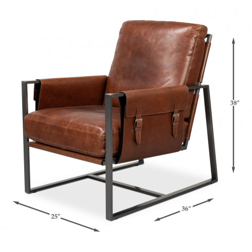 Edmonds Distilled Leather Chair