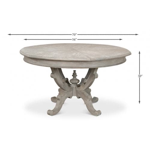 Arles Equestrian Jupe Dining Table-SARREID-SARREID-78-194-Dining Tables-4-France and Son