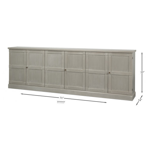 Luciana 6 Wood Dr Buffet 112"