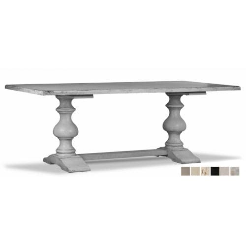 Lionisio Trestle Table 84"-SARREID-SARREID-R085-Dining TablesUnfinished-13-France and Son