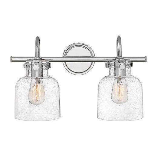 Bath Congress - Cylinder Glass Two Light Vanity-Hinkley Lighting-HINKLEY-50122CM-Bathroom LightingChrome-3-France and Son
