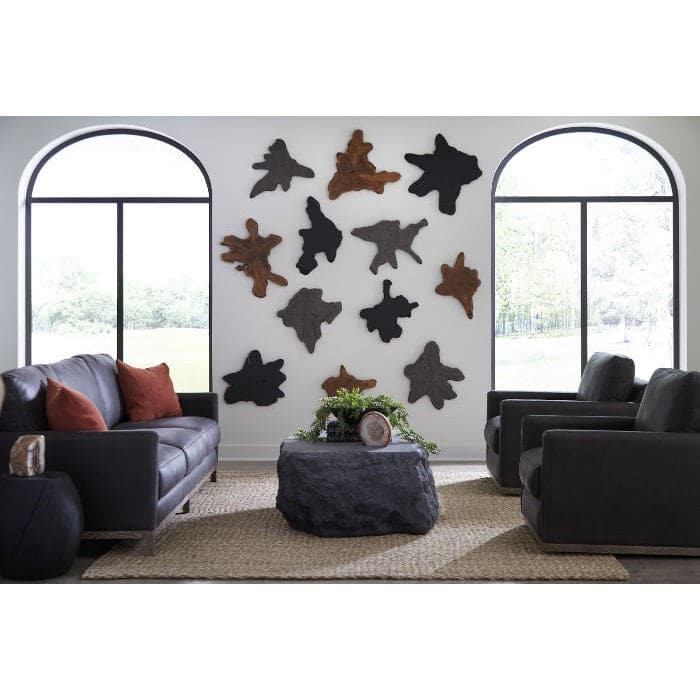 Freeform Teak Wall Slice-Phillips Collection-PHIL-ID114683-Wall DecorDark Grey-3-France and Son