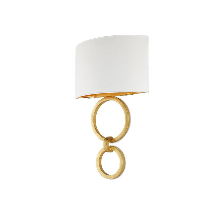 Bolebrook White Wall Sconce, White Shade