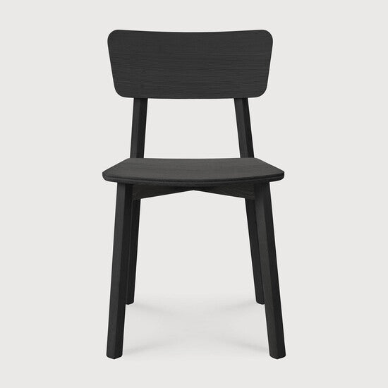 Casale Dining Chair - Varnished, Oak black view