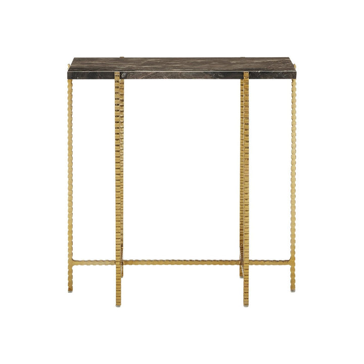 Flying Marble Gold Side Table