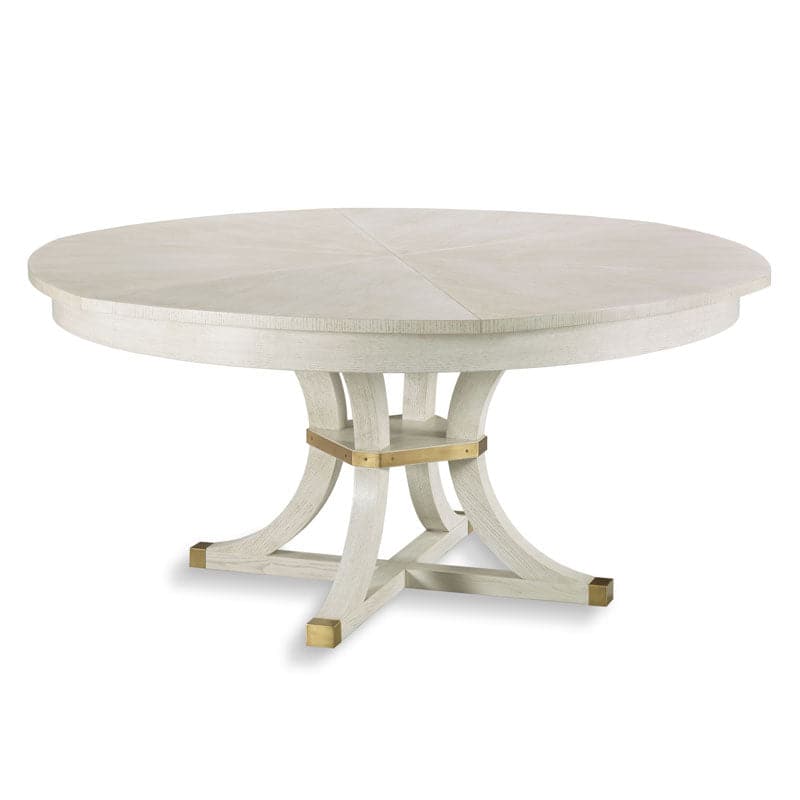 Apollo Jupe Dining Table-Woodbridge Furniture-WOODB-5094-07-Dining TablesLuna Finish and Brass-1-France and Son