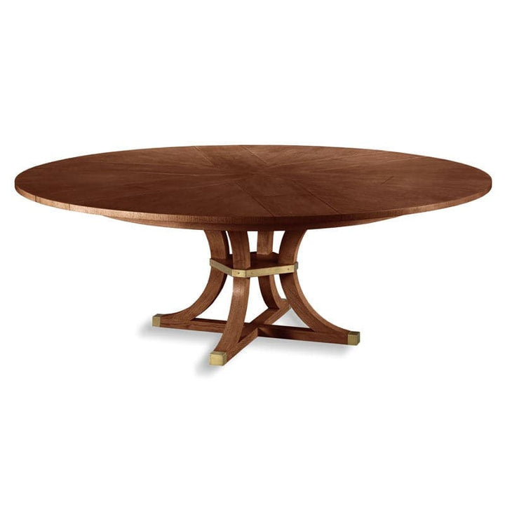 Apollo Jupe Dining Table-Woodbridge Furniture-WOODB-5094-10-Dining TablesBordeaux Finish and Brass-2-France and Son