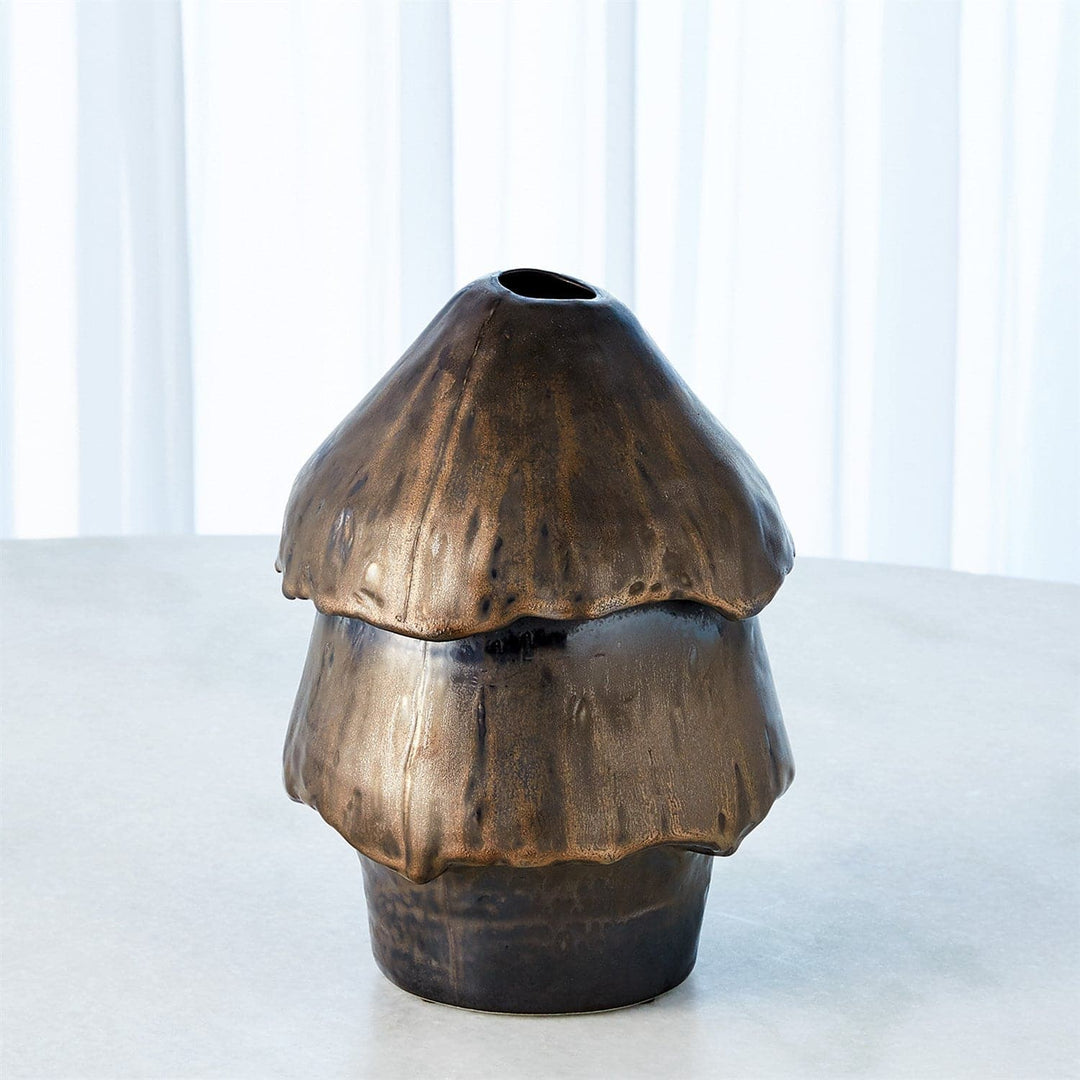 Primitive Mushroom Vase-Bronze