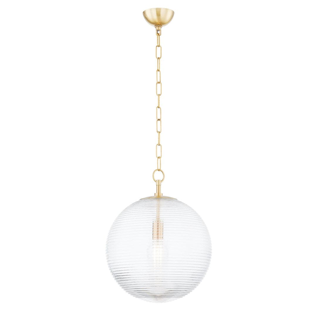 Sara 1 Light Pendant-Mitzi-HVL-H815701L-AGB-PendantsLarge-1-France and Son