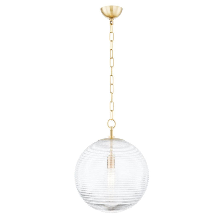 Sara 1 Light Pendant-Mitzi-HVL-H815701L-AGB-PendantsLarge-1-France and Son