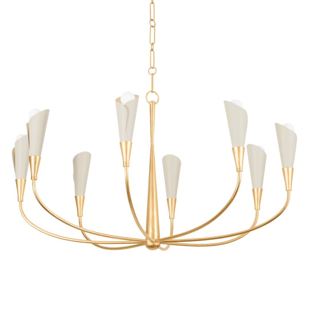 Montrose Chandelier-Hudson Valley-HVL-3158-VGL/SSD-Chandeliers8L-2-France and Son