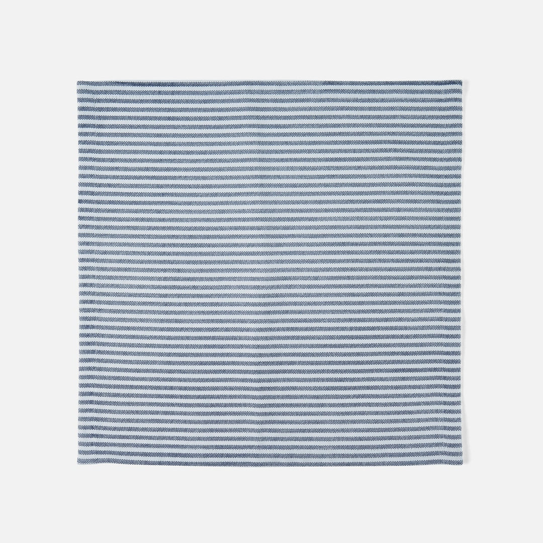 Brooks Classic Navy Stripe Napkin Cotton Canvas 20X20 Pack/4