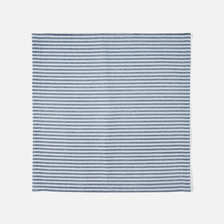Brooks Classic Navy Stripe Napkin Cotton Canvas 20X20 Pack/4