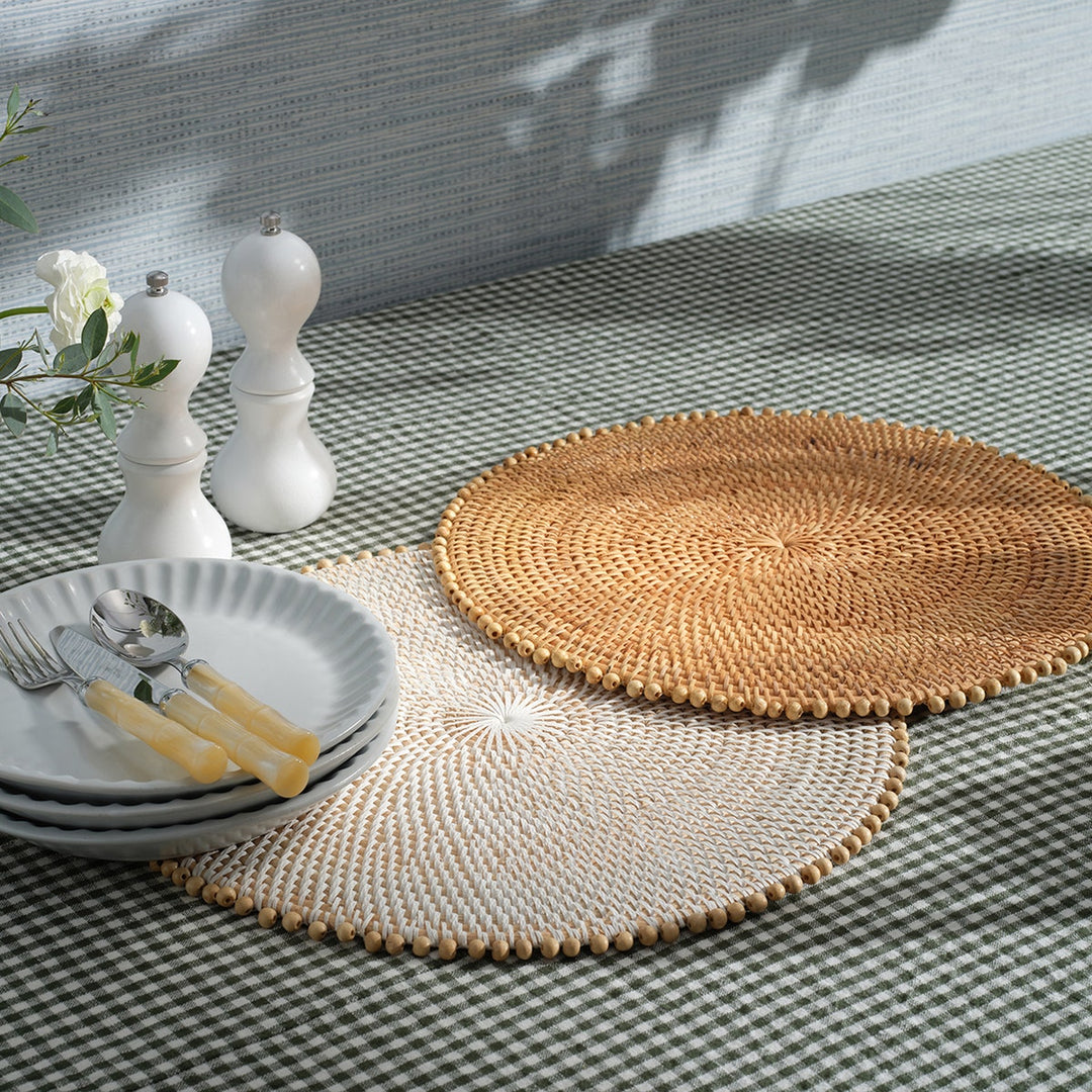 Blake Green/White Gingham Tablecloth 70" X 124"