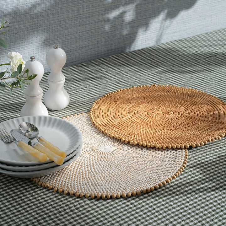 Blake Green/White Gingham Tablecloth 70" X 124"
