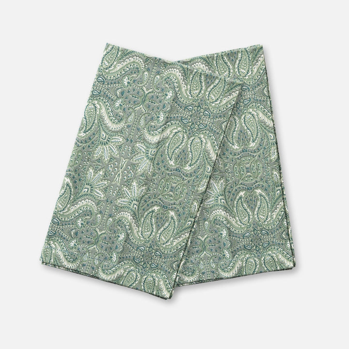 Mathilde Forest Green Paisley Kitchen Towel 20"X28" Cotton Duck Canvas Pack/2