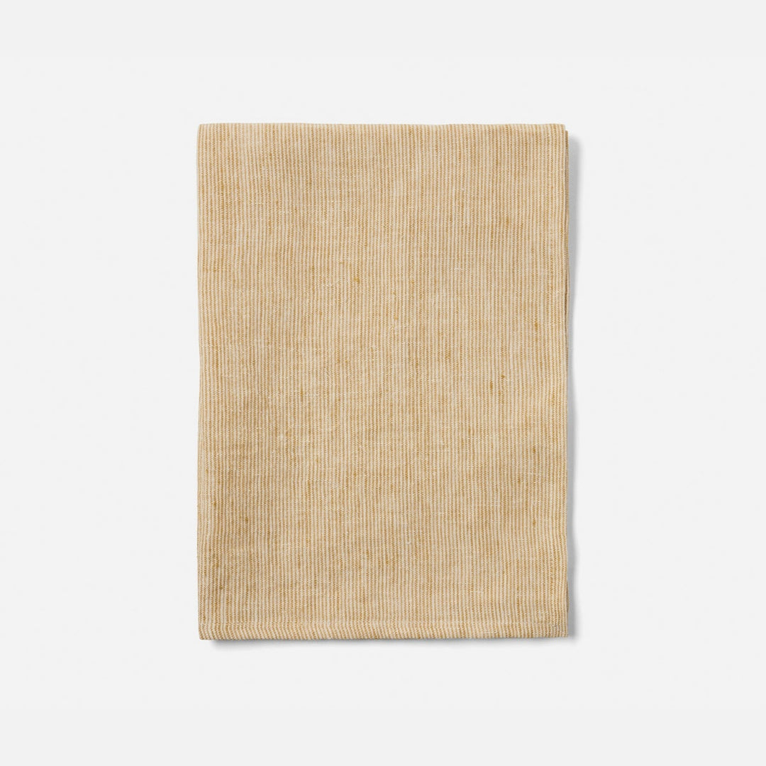 Saunton Tan/White Pinstripe Kitchen Towel Linen 20"X28" Pack/2
