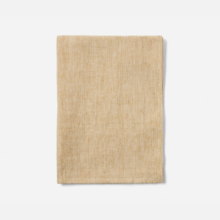 Saunton Tan/White Pinstripe Kitchen Towel Linen 20"X28" Pack/2