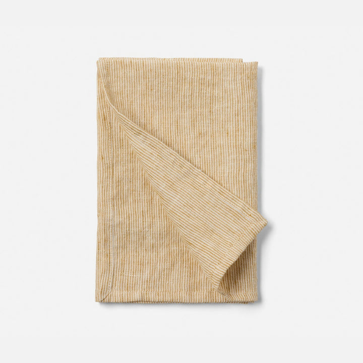 Saunton Tan/White Pinstripe Napkin Linen 20"X20" Pack/4