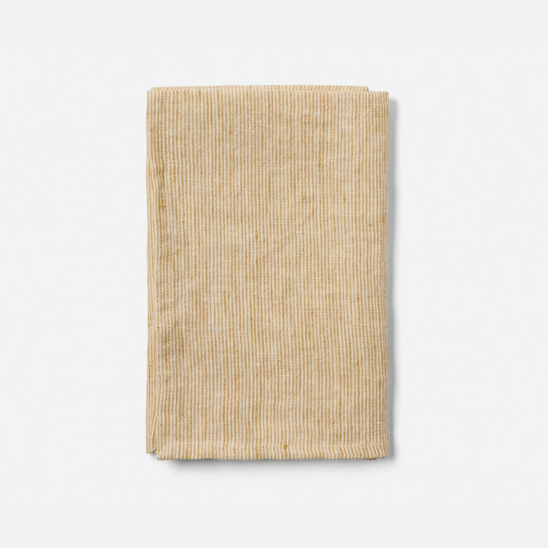 Saunton Tan/White Pinstripe Napkin Linen 20"X20" Pack/4