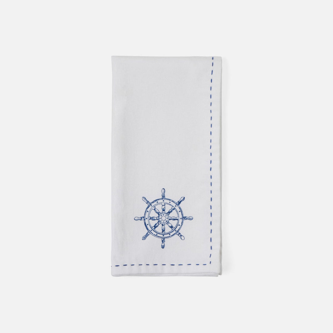 Ariel Sealife White Cotton Napkin 20X20 Set/4