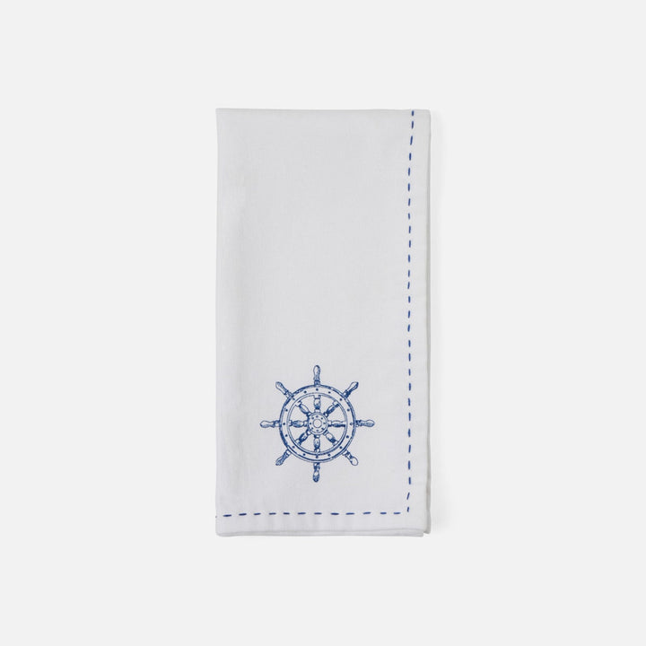Ariel Sealife White Cotton Napkin 20X20 Set/4
