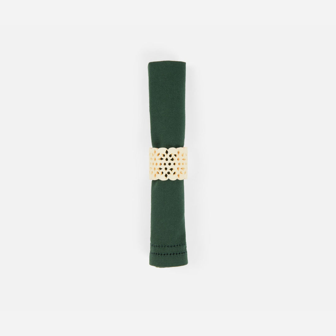 Betty Forest Double Eyelet Napkin Cotton Canvas 20X20 Pack/4