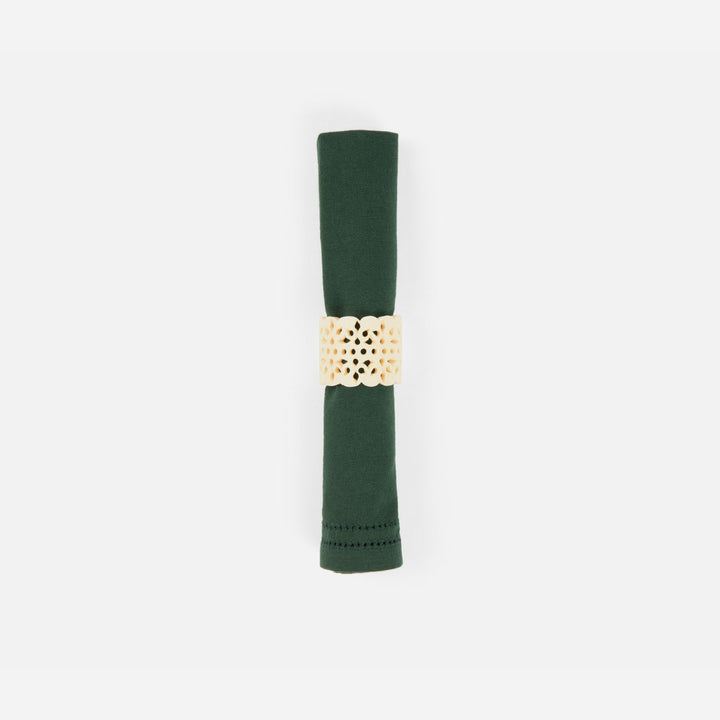 Betty Forest Double Eyelet Napkin Cotton Canvas 20X20 Pack/4