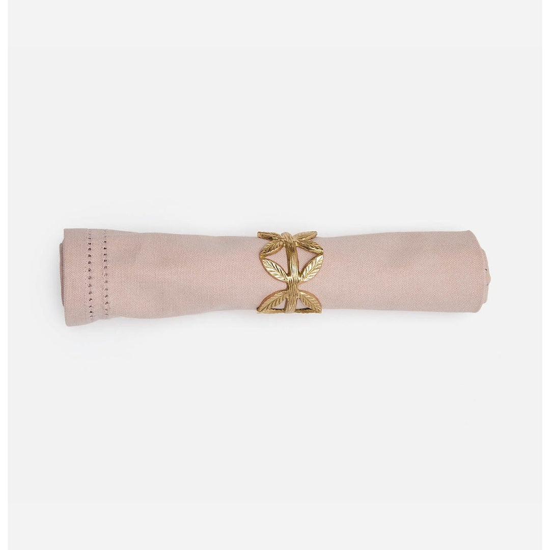 Betty Dusty Rose Double Eyelet Napkin Cotton Canvas 20X20 Pack/4