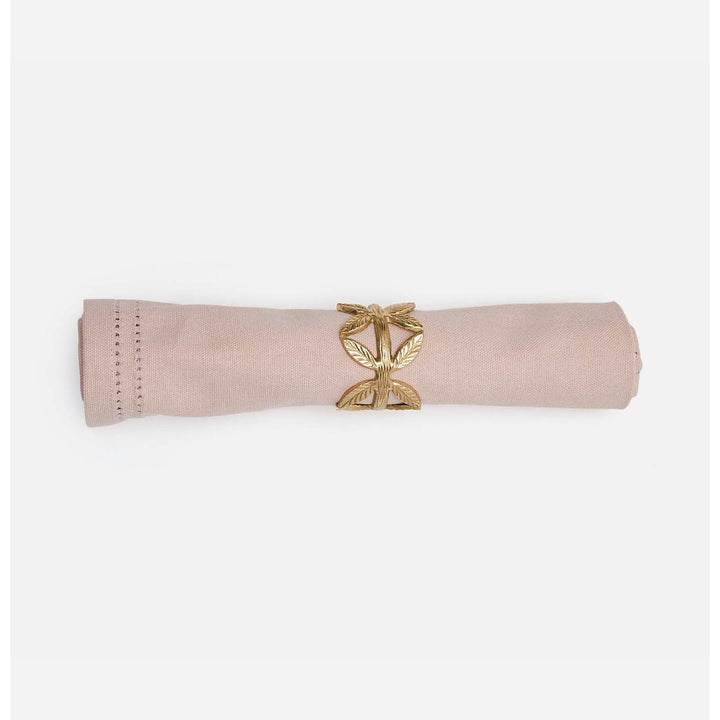 Betty Dusty Rose Double Eyelet Napkin Cotton Canvas 20X20 Pack/4