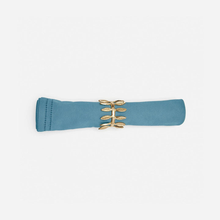 Betty Dusty Teal Double Eyelet Napkin Cottona Canvas 20X20 Pack/4