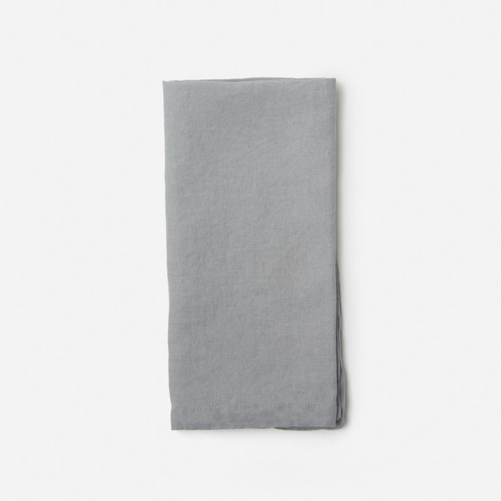 Johanna Stratus Gray Napkin W/ Solid Hem 22X22 Pack/4
