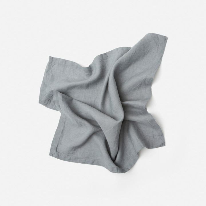 Johanna Stratus Gray Napkin W/ Solid Hem 22X22 Pack/4